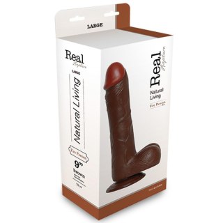 Dildo-REALISTIC DILDO REAL RAPTURE BROWN 9""""""""""""""""