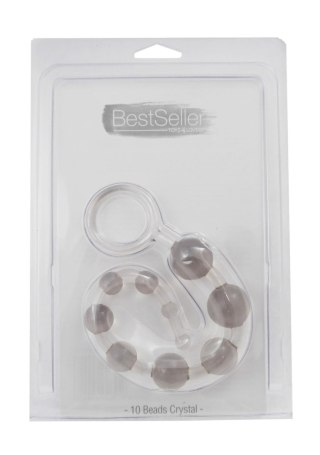 Plug/kulki-JAMMY JELLY ANAL 10 BEADS CRYSTALL