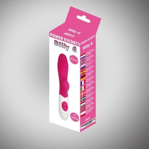 Billy g pink 20 cm silicone vibrating 10 speed