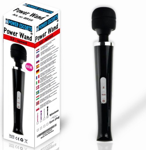 Powerwand black eu plug big size wand massager