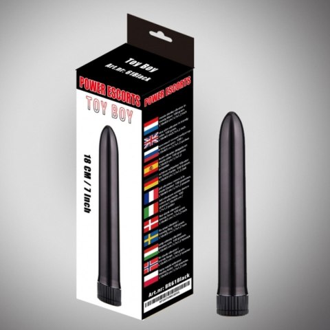 Toy boy black 18 cm basic vibrating