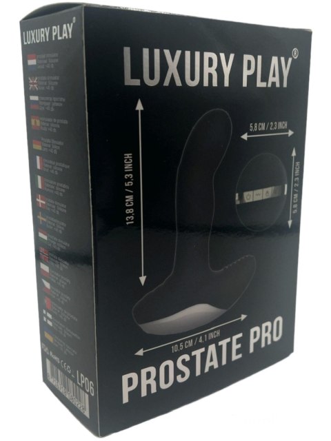 Luxury Play Prostate Stimulator - Silicone Usb Massager - 7 Function - Pulsator - Heating - Black