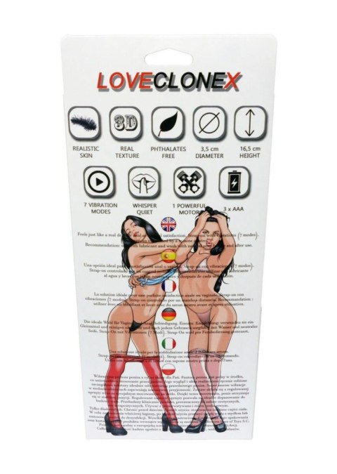 Proteza-ATENA Strap On-LOVECLONEX 6,5""""""""-vibration