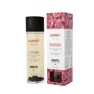 GARNET ARGAN Organic Massage Oil with stones 100ml