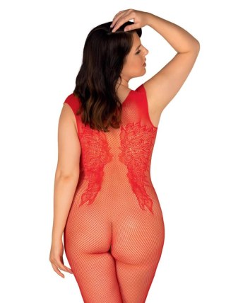 Bielizna-Bodystocking N112 czerwone XL/XXL