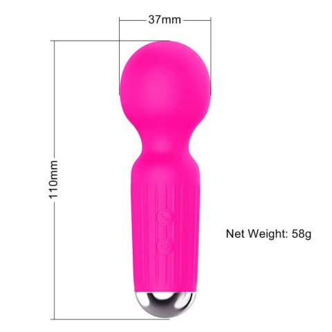 Stymulator-Rechargeable Mini Masager USB 20 Functions - Pink