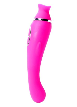 Vibrator-HELEN Pink - 12 vibration functions / 8 stimulation functions USB