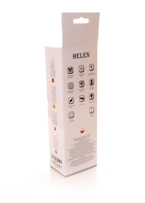 Vibrator-HELEN Pink - 12 vibration functions / 8 stimulation functions USB