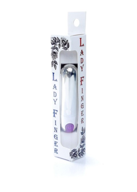 Wibrator-Strong Bullet Vibrator Silver/Purple USB 10 Function