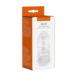 Masturbator- Me You Us Glacier Dual End Stroker Male Masturbator Transparent