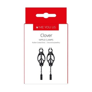 Me You Us Clover Nipple Clamp Black