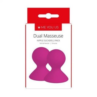 Pompka- Me You Us Dual Masseuse Silicone Nipple Suckers 2 Pack Purple