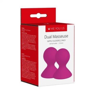 Pompka- Me You Us Dual Masseuse Silicone Nipple Suckers 2 Pack Purple