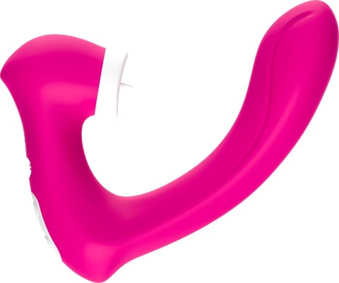 Stymulator silicone 2*9 vibration function Rose Red