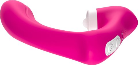 Stymulator silicone 2*9 vibration function Rose Red