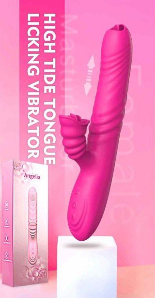 Wibrator-Angelia USB 3 functions of thrusting / 20 vibrations Pink