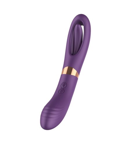 Flicking dual g spot vibrator