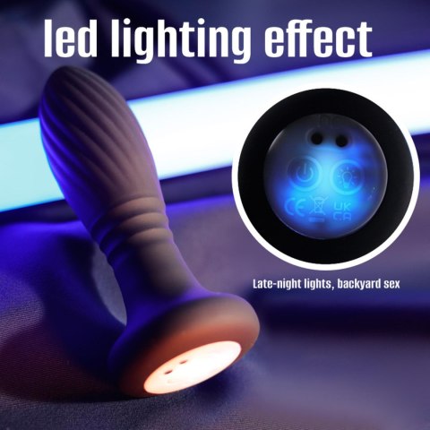 Lighting anal plug black