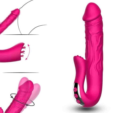 Realistic Tongue Stimulating Dildo Vibrator