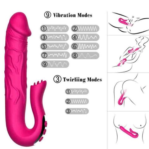 Realistic Tongue Stimulating Dildo Vibrator