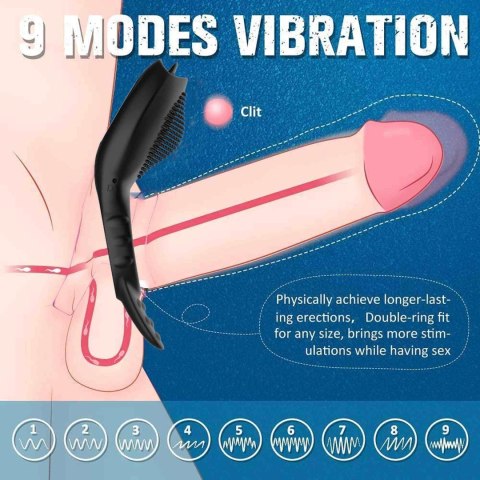 Remote powerful Tognue simulate cock ring