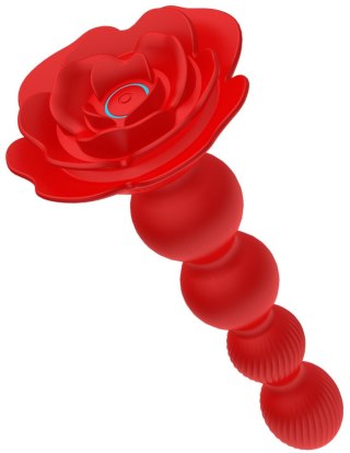 Rose rotating anal beads