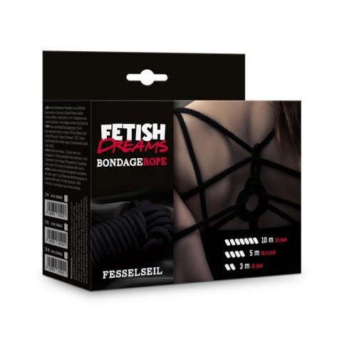 Fetish Dreams Bondage Rope 5m black