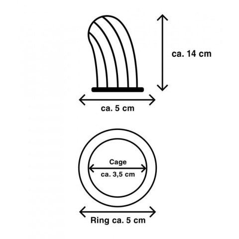 Mr. Cock Extreme Line Prison Cock Cage ring 50 mm