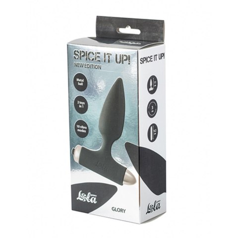 Vibrating Anal Plug Spice it up New Edition Glory Black