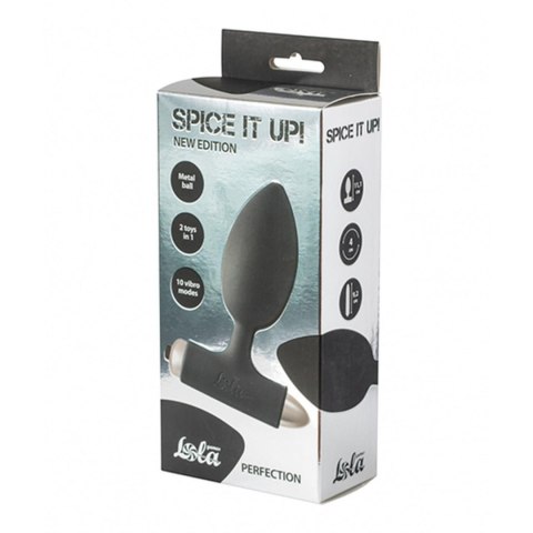 Vibrating Anal Plug Spice it up New Edition Perfection Black