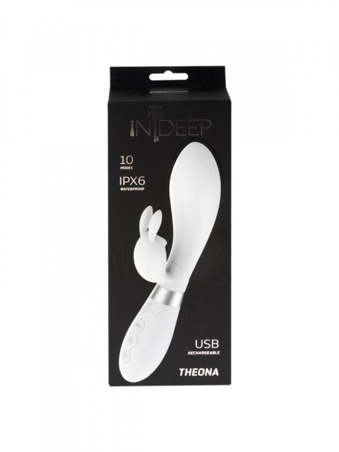 Wibrator-Rechargeable Vibrator Indeep Theona White