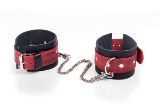 Kajdanki- Cuffs Crazy Horse Red, Big