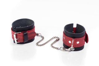 Kajdanki- Cuffs Crazy Horse Red, Small