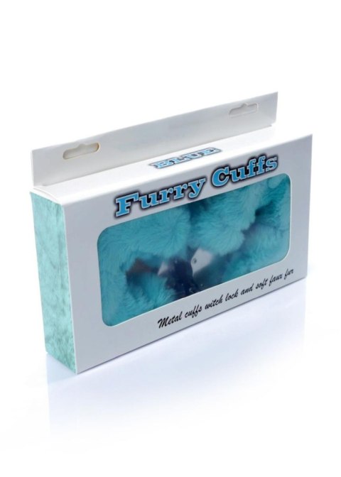 Kajdanki Fetish B - Series- Furry Cuffs Blue