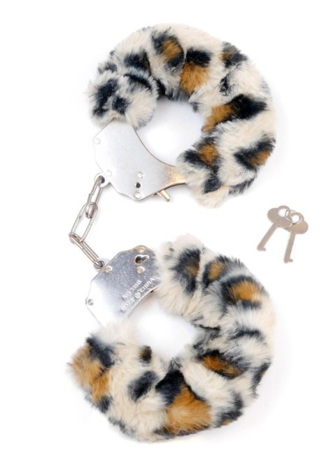 Kajdanki Fetish B - Series- Furry Cuffs Leopard