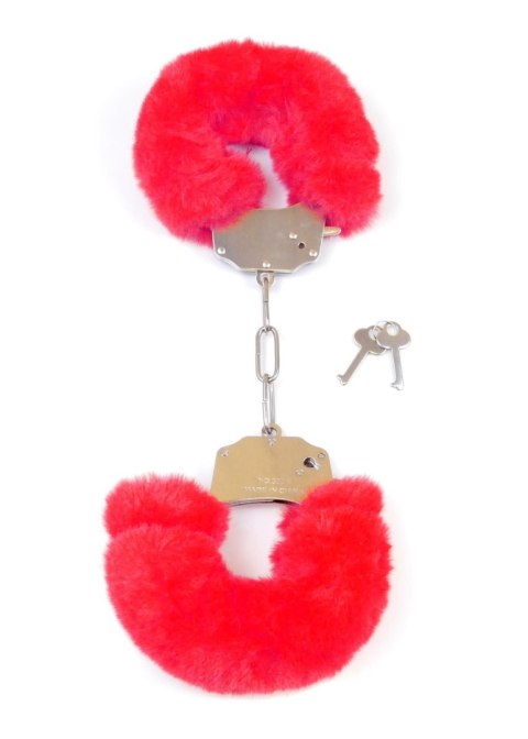 Kajdanki Fetish B - Series- Furry Cuffs Red