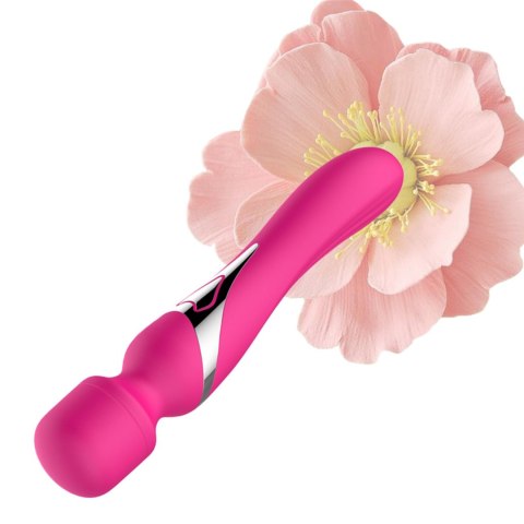 Stymulator - B - Series - Silicone Dual Massager Pulsator USB 7+7 Function (Pink)