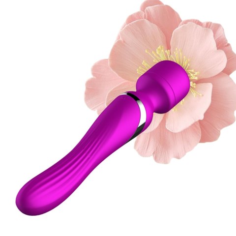 Stymulator-Silicone Dual Massager USB 7+7 Function Purple