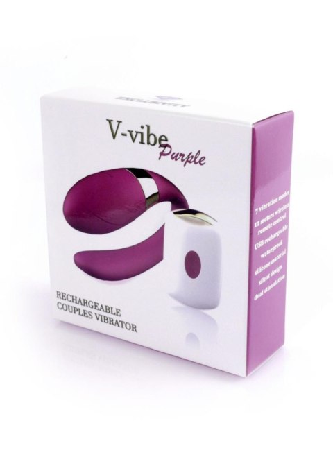 Stymulator-V-Vibe Purple USB 7 Function / Remote Control