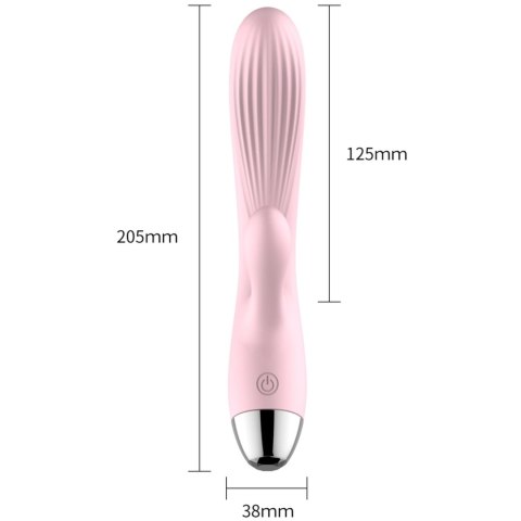 Wibrator- B - Series, Silicone Vibrator Pink USB 10 Function / Heating