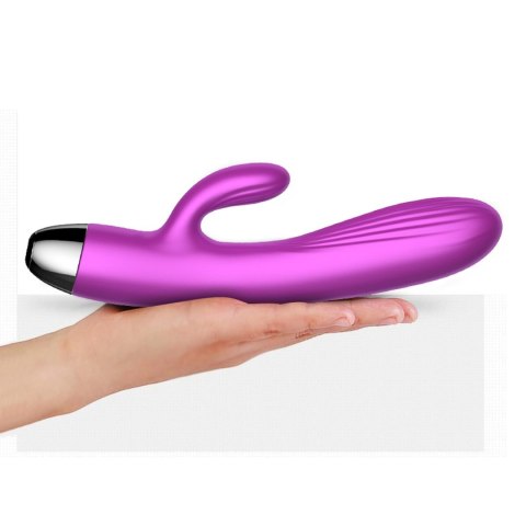 Wibrator-Silicone Vibrator and Pulsator Purple USB 7+7 Function / Heating