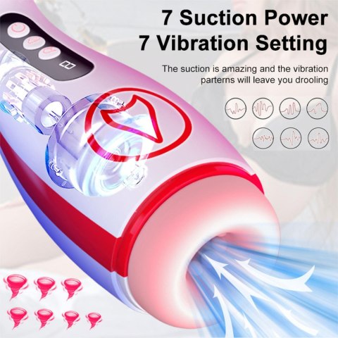 Masturbator - Vibrating Masturbation Cup , 7 Suction Power, 7 Vibration Setting