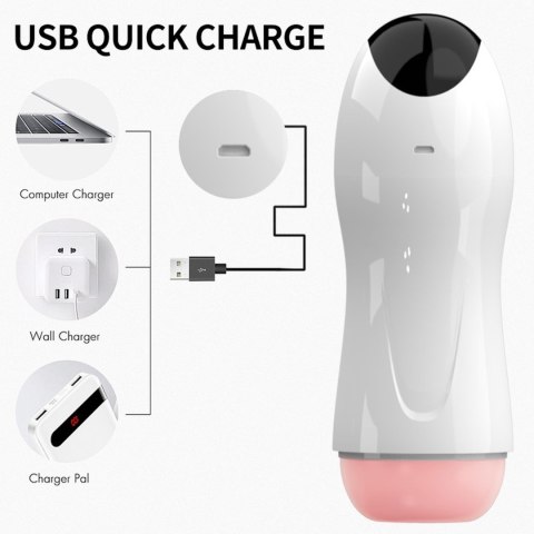 Masturbator-Vibration 8 Vibration modes + Interactive function