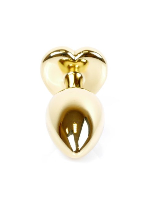 Plug-Jewellery Gold Heart PLUG- Dark Blue