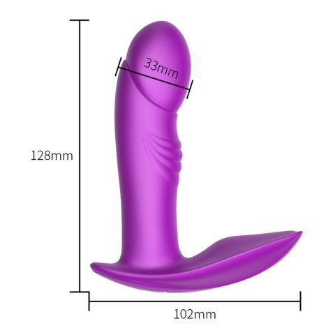 Stymulator - B - Series - Silicone Panty Vibrator USB 7 Function / Heating / Impact function