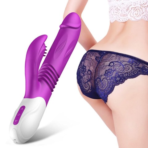 Wibrator-Silicone Vibrator USB 10 Function + Expander and Thrusting Function