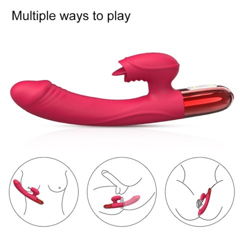 Wibrator-Silicone Vibrator USB, 10 vibration modes, Heating