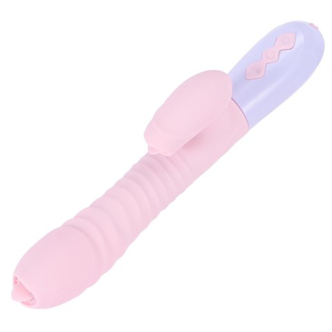 Wibrator-Silicone Vibrator USB 7 Function and Thrusting Function / Heating, pink