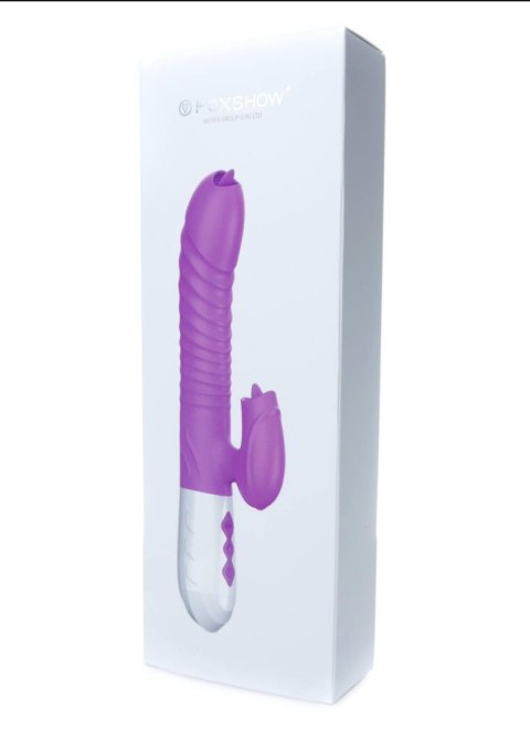 Wibrator-Silicone Vibrator USB 7 Function and Thrusting Function / Heating, pink