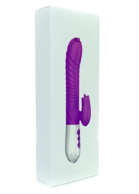 Wibrator-Silicone Vibrator USB 7 Function and Thrusting Function / Heating, purple